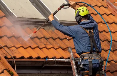 Démoussage et hydrofuge de toiture à Porcaro